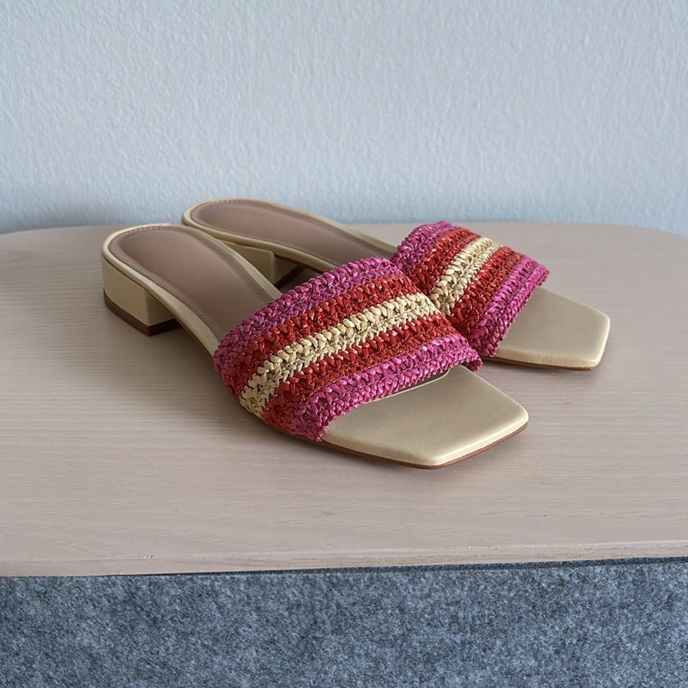 Maeve Raffia Slip-On Sandals - Picture 5 of 13